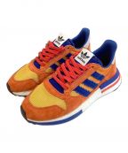 adidasアディダス）の古着「スニーカー adidas ×DRAGONBALL/ZX 500 RM DB」｜オレンジ×ブルー