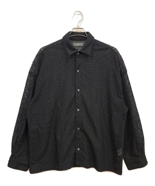 CLEL（クレイル）CLEL (クレイル) シースルーシャツ ブラック サイズ:Sの古着・服飾アイテム