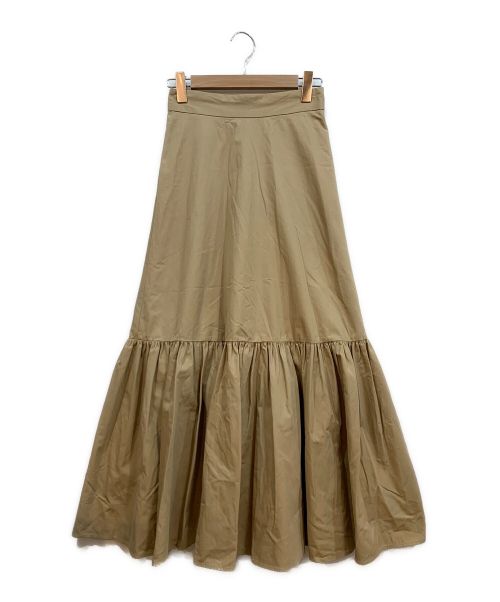 CLANE（クラネ）CLANE (クラネ) ボリュームティアードマキシスカート（VOLUME TIERED MAXI SKIRT） ブラウン サイズ:1 未使用品の古着・服飾アイテム