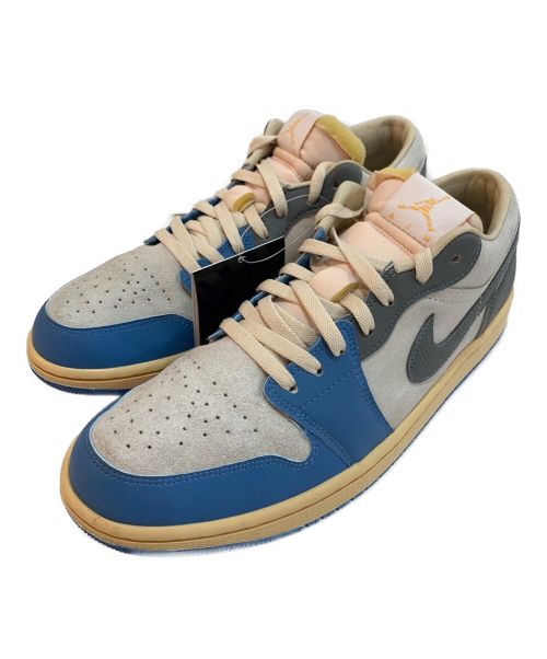 NIKE（ナイキ）NIKE (ナイキ) ローカットスニーカーAIR JORDAN 1 LOW SE ブルー×ライトグレー サイズ:US10 未使用品の古着・服飾アイテム