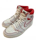 NIKEナイキ）の古着「ハイカットスニーカーAIR JORDAN1 RETRO HIGH OG SAIL UNIVERSITY RED」｜ホワイト×レッド