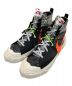 NIKE（ナイキ）の古着「ハイカットスニーカーBLAZER MID/READYMADE」｜ブラック×ホワイト