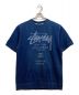 stussy（ステューシー）の古着「半袖スウェットシャツ」｜インディゴ