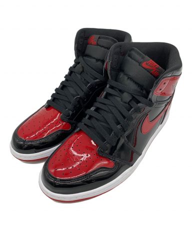 中古・古着通販】NIKE (ナイキ) Air Jordan 1 High OG Patent Bred ...