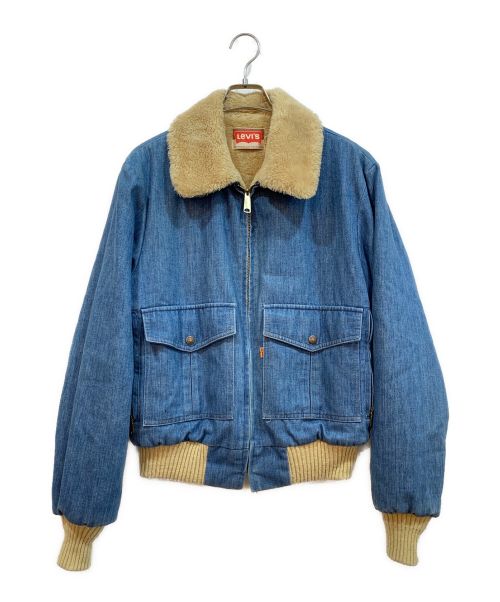 LEVI'S（リーバイス）LEVI'S (リーバイス) デニムボアジャケット インディゴ×ブラウン サイズ:Mの古着・服飾アイテム