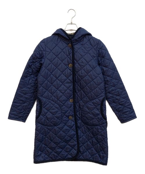 LAVENHAM（ラベンハム）LAVENHAM (ラベンハム) LAVENHAM キルティングフーデットコート ネイビー サイズ:38の古着・服飾アイテム