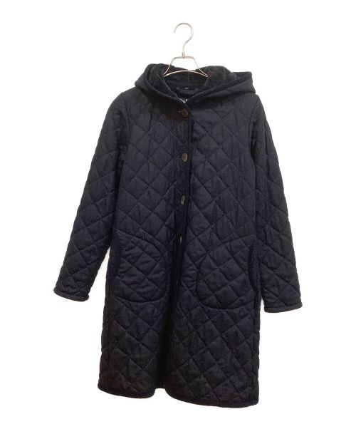 LAVENHAM（ラベンハム）LAVENHAM (ラベンハム) LAVENHAMキルティングフーデットコート ネイビー サイズ:38の古着・服飾アイテム