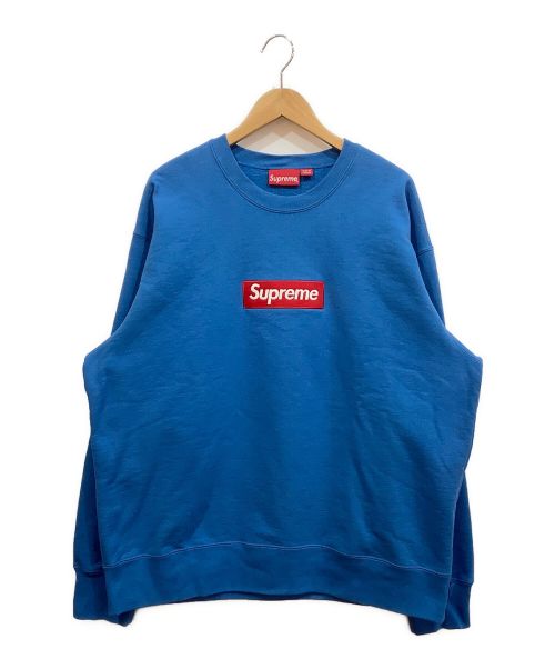 SUPREME（シュプリーム）SUPREME (シュプリーム) ボックスロゴスウェットシャツ ブルー サイズ:Lの古着・服飾アイテム