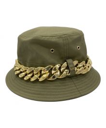 MICHAEL KORS（マイケルコース）の古着「Chain Link Cotton Bucket Hat」｜オリーブ