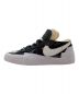 NIKE (ナイキ) sacai (サカイ) Blazer Low black patent leather ホワイト×ブラック サイズ:25cm：6000円