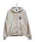 stussy（ステューシー）の古着「REGAL CROWN ZIP HOODIE」｜グレー