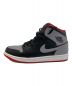 NIKE (ナイキ) AIR JORDAN 1 MID BLACK / エア ジョーダン 1 ミッド ブラック グレー×ブラック サイズ:US10.5：13000円