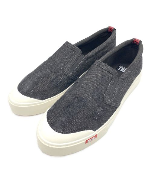 DIESEL（ディーゼル）DIESEL (ディーゼル) S-ATHOS SLIP ON ブラック サイズ:43の古着・服飾アイテム