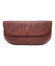 must de cartier（マストドゥカルティエ）の古着「レザークラッチバッグ」｜ワインレッド