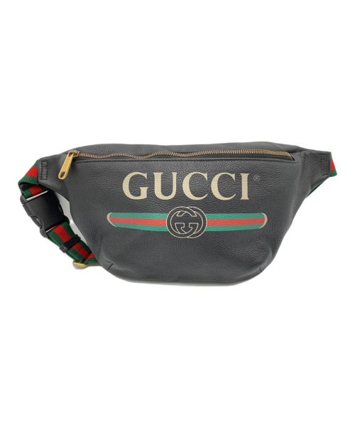 GUCCI（グッチ）GUCCI (グッチ) ボディーバッグ ブラックの古着・服飾アイテム