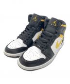 NIKEナイキ）の古着「Air Jordan 1 Mid / ジョーダン1 ミッド」｜ブラック×ホワイト×イエロー