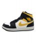 NIKE (ナイキ) Air Jordan 1 Mid / ジョーダン1 ミッド ブラック×ホワイト×イエロー サイズ:US8：9000円