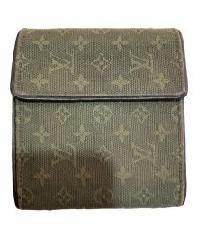 LOUIS VUITTON（ルイ ヴィトン）の古着「3つ折り財布」｜カーキ