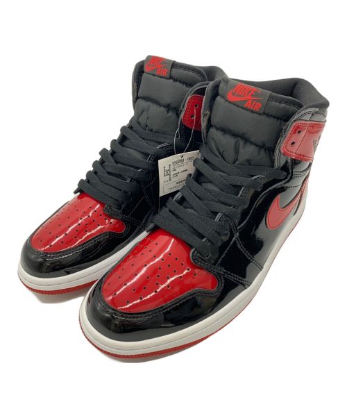 NIKE（ナイキ）NIKE (ナイキ) Air Jordan 1 High OG Patent Bred / エアジョーダン1 ハイ OG パテント ブレッド ブラック×レッド サイズ:US9.5の古着・服飾アイテム