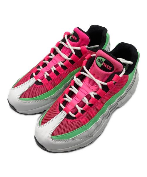 NIKE（ナイキ）NIKE (ナイキ) WMNS AIR MAX 95 ピンク×グリーン×ホワイト サイズ:6の古着・服飾アイテム