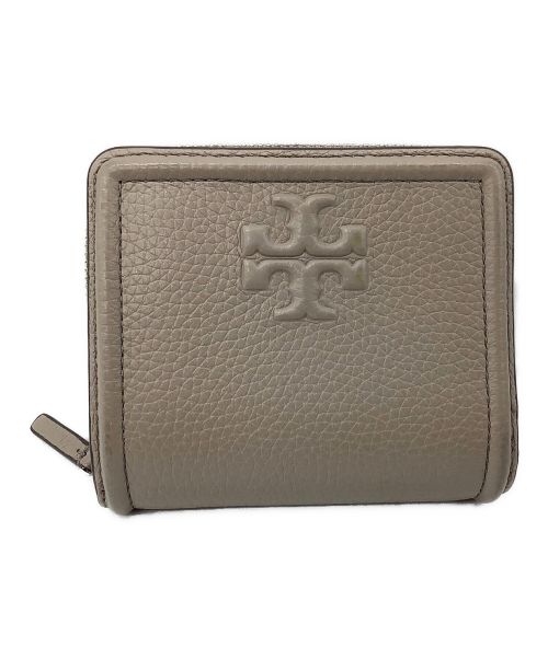 中古・古着通販】TORY BURCH (トリーバーチ) 2つ折り財布 グレージュ