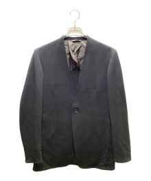 RAINMAKER（レインメーカー）の古着「PONTE ROMA NO COLLAR JACKET」｜ブラック