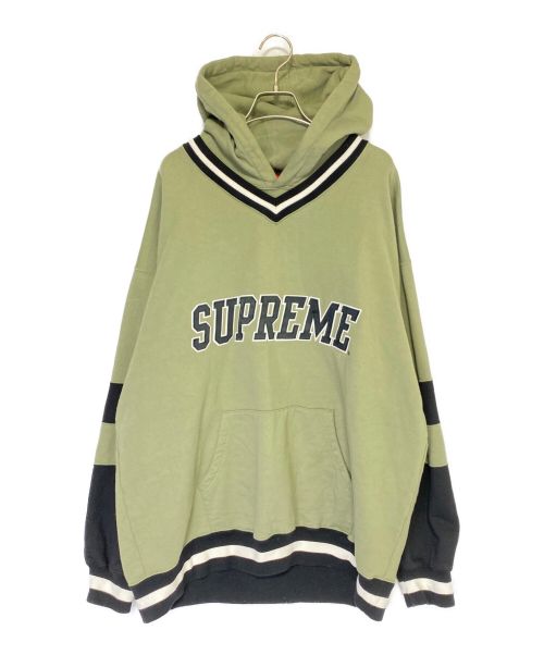 SUPREME（シュプリーム）SUPREME (シュプリーム) Hockey Hooded Sweatshirt Hoodie オリーブ サイズ:XLの古着・服飾アイテム