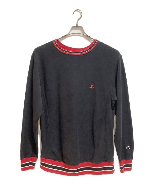 Champion REVERSE WEAVE（チャンピオンリバースウィーブ）Champion REVERSE WEAVE (チャンピオンリバースウィーブ) CREW NECK SWEAT BLACK ブラック サイズ:XLの古着・服飾アイテム