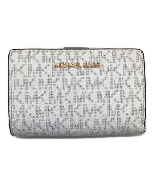 MICHAEL KORS（マイケルコース）MICHAEL KORS (マイケルコース) JET SET TRAVEL ビルフォールド ジップ コインウォレットの古着・服飾アイテム