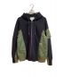 sacai（サカイ）の古着「Pre Mens Sponge Sweat X Ma-1 Zip Up Hoodie Navy×Khaki」｜ネイビー×グリーン