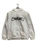 SUPREMEシュプリーム）の古着「handstyle hooded sweatshirt」｜グレー