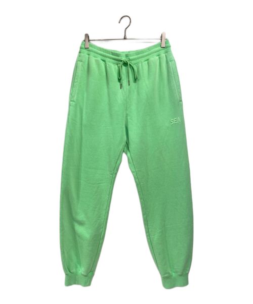 WIND AND SEA（ウィンド アンド シー）WIND AND SEA (ウィンド アンド シー) SEA (pigment-dye) SWEAT PANTS. 黄緑 サイズ:Mの古着・服飾アイテム