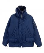 YSTRDY'S TMRRWイエスタデイズトゥモロウ）の古着「PADDED PACIFISM HOODED JACKET」｜ブルー