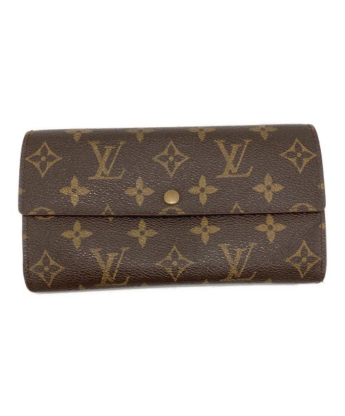 LOUIS VUITTON（ルイ ヴィトン）LOUIS VUITTON (ルイ ヴィトン) モノグラム ポルトフォイユ・サラ 長財布 ブラウン サイズ:-の古着・服飾アイテム