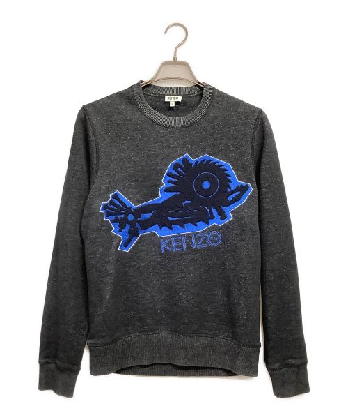 KENZO（ケンゾー）KENZO (ケンゾー) クルーネックスウェット グレー サイズ:Sの古着・服飾アイテム