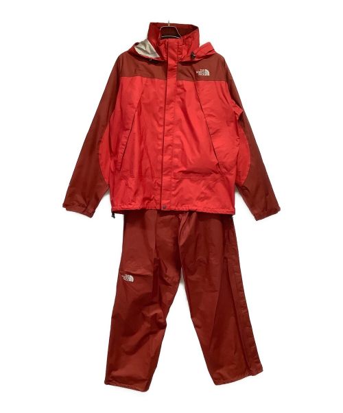 THE NORTH FACE（ザ ノース フェイス）THE NORTH FACE (ザ ノース フェイス) RAINTEX FLIGHT レインテックスフライト マウンテンパーカー セットアップ レッド サイズ:XLの古着・服飾アイテム