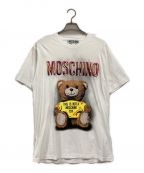 MOSCHINOモスキーノ）の古着「テディベア ロゴプリント Tシャツ」｜ホワイト