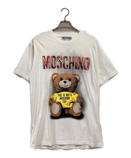 MOSCHINO（モスキーノ）MOSCHINO (モスキーノ) テディベア ロゴプリント Tシャツ ホワイト サイズ:EU 50の古着・服飾アイテム