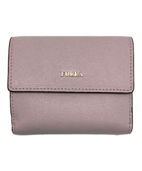 FURLA（フルラ）FURLA (フルラ) BABYLON 3つ折り財布 ピンクの古着・服飾アイテム