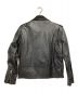 WESTED LEATHER CO (ウエステッド レザー) レザーライダースジャケット ブラック サイズ:M：20000円