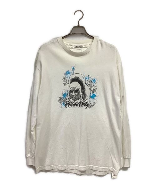 Midorikawa（ミドリカワ）Midorikawa (ミドリカワ) Paranoind Divine L/S TEE／ロングスリーブカットソー ホワイト サイズ:Lの古着・服飾アイテム