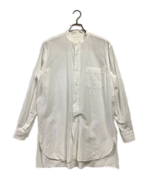 COMOLI（コモリ）COMOLI (コモリ) BAND COLLAR SHIRT(バンドカラーシャツ) ホワイト サイズ:2の古着・服飾アイテム