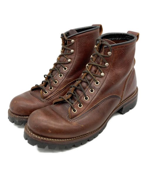 RED WING（レッドウィング）RED WING (レッドウィング) LINEMAN BOOTS RED WING/ワークブーツ ブラウン サイズ:28.5の古着・服飾アイテム