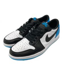 NIKE（ナイキ）の古着「AIR JORDAN 1 LOW OG "Black and Dark Powder Blue/UNC”」｜ブルー×ホワイト