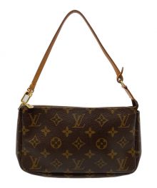 LOUIS VUITTON（ルイ ヴィトン）の古着「モノグラム ポシェット・アクセソワール/アクセサリーポーチ/ハンドバッグ」｜ブラウン