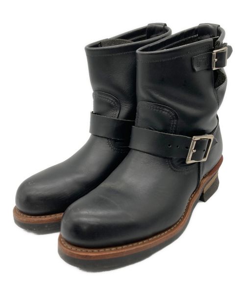 RED WING（レッドウィング）RED WING (レッドウィング) ショートエンジニアブーツ ブラック サイズ:26.0㎝の古着・服飾アイテム