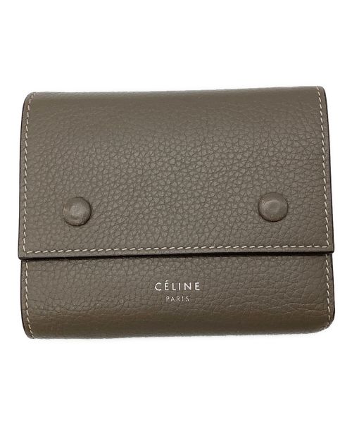 CELINE（セリーヌ）CELINE (セリーヌ) 3つ折り財布 ベージュの古着・服飾アイテム