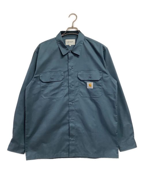 CarHartt（カーハート）CarHartt (カーハート) L/S MASTER SHIRT ブルー サイズ:XLの古着・服飾アイテム