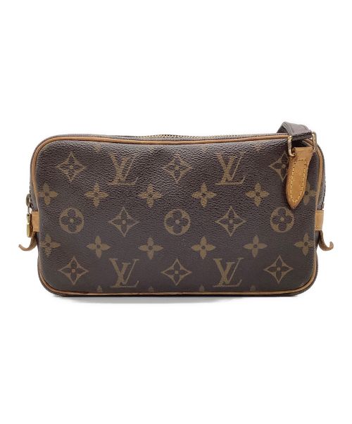 LOUIS VUITTON（ルイ ヴィトン）LOUIS VUITTON (ルイ ヴィトン) モノグラム ポシェットマルリーバンドリエール/ショルダーポーチ ブラウンの古着・服飾アイテム