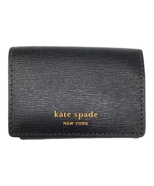 Kate Spade（ケイトスペード）Kate Spade (ケイトスペード) モーガン ミニ トライフォールド ウォレット ブラックの古着・服飾アイテム